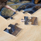 ブラックオイスターキャッチャーのプロフィール ジグソーパズル (側面)