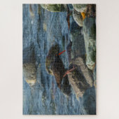 ブラックオイスターキャッチャー ジグソーパズル (縦)