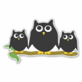 ブラックオウルデザイン シール (正面)