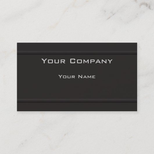 ブラックオエレガントンブラックプロフェッショナル名刺 名刺 (正面)