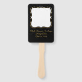 ブラックオエレガントークションパドル ハンドファン