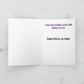 ブラックオスのボディビルダーゲイ誕生日 カード (内部)