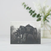 ブラックオックス付きカートバイヴィンセントヴァンゴッホ ポストカード (スタンド正面)