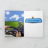 ブラックオドメーター70誕生日ユーモア カード (内部)