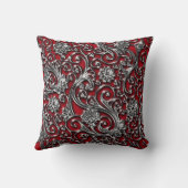 ブラックオニキスペイズリー装飾用クッション クッション (裏面)