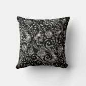 ブラックオニキスペイズリー装飾用クッション クッション (裏面)