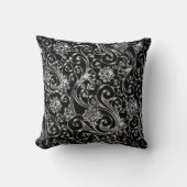 ブラックオニキスペイズリー装飾用クッション クッション (正面)