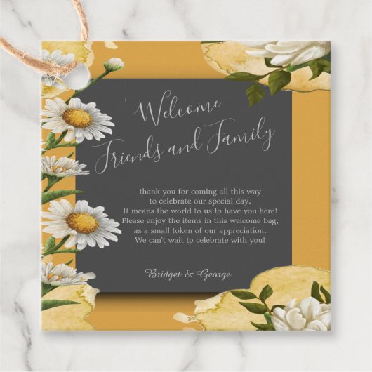 ブラックオニキスヴィンテージマーガレットフラワーエレガンス フェイバータグ (正面)