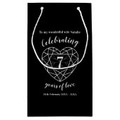 ブラックオニキス記念日7年妻抱き枕 スモールペーパーバッグ (裏面)