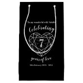 ブラックオニキス記念日7年妻抱き枕 スモールペーパーバッグ (正面)