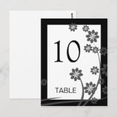 ブラックオニキス フラワーパターン テンプレート テーブルナンバー (正面/裏面)