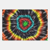 ブラックオパール絞り染め、ギフトラッピングシート、 ラッピングペーパーシート (正面3)