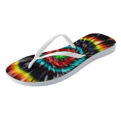 ブラックオパール絞り染め、ビーチサンダル、 ビーチサンダル (アングル)