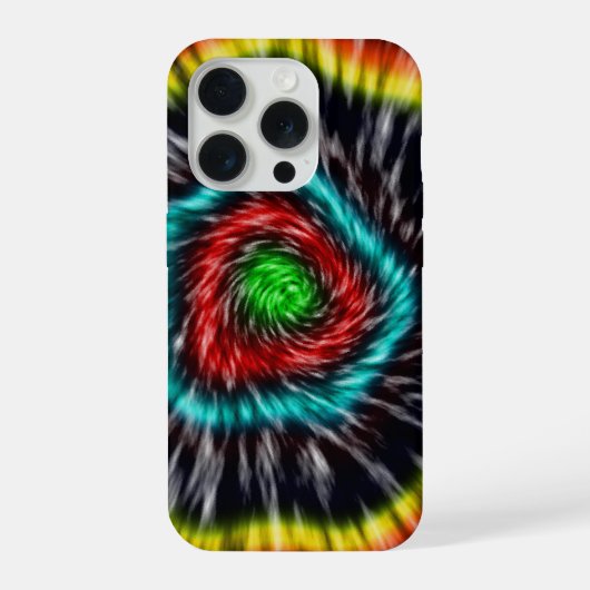 ブラックオパール タイ染め,   iPhoneケース (裏面)