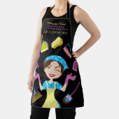 ブラックオフィス清掃メイドハウスクリーナー エプロン (インサイチュ)