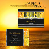 ブラックオモダンレンジグリッターダイアモンズシルバー縁ど 名刺