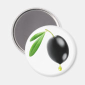 ブラックオリーブと油 マグネット (正面/裏面)