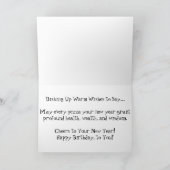 「ブラックオリーブトマト&ソーセージピザ」誕生日カード カード (内部)