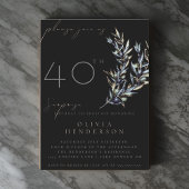 ブラックオリーブブランチサプライズ誕生日招待状