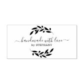 ブラックオリーブリースカスタムモダンタイポグラフィ2 ラバースタンプ (インプリント)