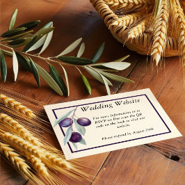 ブラックオリーブ枝水カラーQRコードエンクロージャ エンクロージャーカード