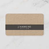 ブラックオリーブ・エレベートクラフト紙ミニマリスト 名刺 (正面)