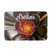 ブラックオレンジサボテン接写フォトドリーム バスマット (正面)