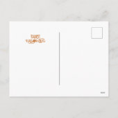 ブラックオレンジシックガール幽霊のよく出る通りハロウィーン シーズンポストカード (裏面)