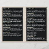 ブラックオレンジシンプル色の縁どパラフ (裏面)