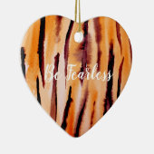 ブラックオレンジタイガーの水色 セラミックオーナメント (右)