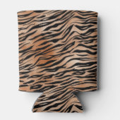 ブラックオレンジタイガープリント 缶クーラー (裏面)