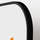 ブラックオレンジハロウィ不気味ーン ピックルボールラケット (左詳細)