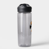 ブラックオレンジバレーボールクラブカラカスタムー ウォーターボトル (正面)