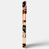 ブラックオレンジボホフローラインスピレーションiPhoneケース Case-Mate iPhoneケース (裏面 / 右)