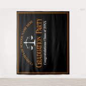 ブラックオレンジロースクール卒業写真ブース タペストリー (正面)