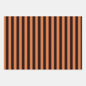 ブラックオレンジ幽霊キャンディコーンオレンジハロウィーン ラッピングペーパーシート (正面2)