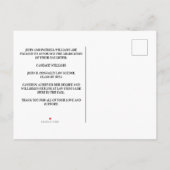 ブラックオレンジ法律学校卒業写真 案内ポストカード (裏面)