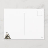 ブラックオレンジ秋ハッピーシー不気味ズンハロウィーン シーズンポストカード (裏面)