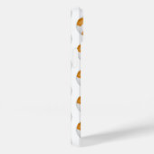 ブラックオレンジ色のサッカーボールモノグラムの模様 Case-Mate iPhoneケース (裏面 / 右)