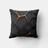 ブラックオレンジ クッション (裏面)
