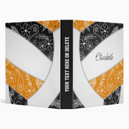 ブラックオレンジw花pailes boho volleyball