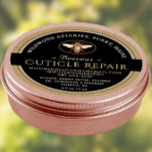 ブラックオンクラフトビーズワックスキューティクルリペアラベル ラウンドシール