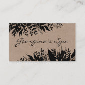 ブラックオンクラフト手作り風呂ソーク体バター石鹸 名刺 (正面)