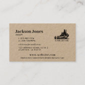 ブラックオンクラフト気にローン+モーイング名刺 名刺 (裏面)