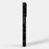 ブラックオンダークグレーヴィンテージダマスク Case-Mate iPhoneケース (裏面 / 右)