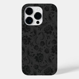ブラックオンダークグレーヴィンテージフローラマスク2 Case-Mate iPhone 14 PROケース