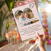 ブラックオンバラ花嫁と花婿シェイプフォト結婚ズ 招待状