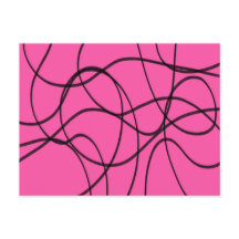 ブラックオンピンクリボンアート