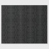 ブラックオンブラックエキゾチックなボア収縮カタネクスキン ラッピングペーパー (フラット)