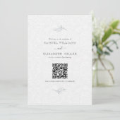 ブラックオンプラッシュホワイトペイズリープログミニマルラム 招待状 (スタンド正面)